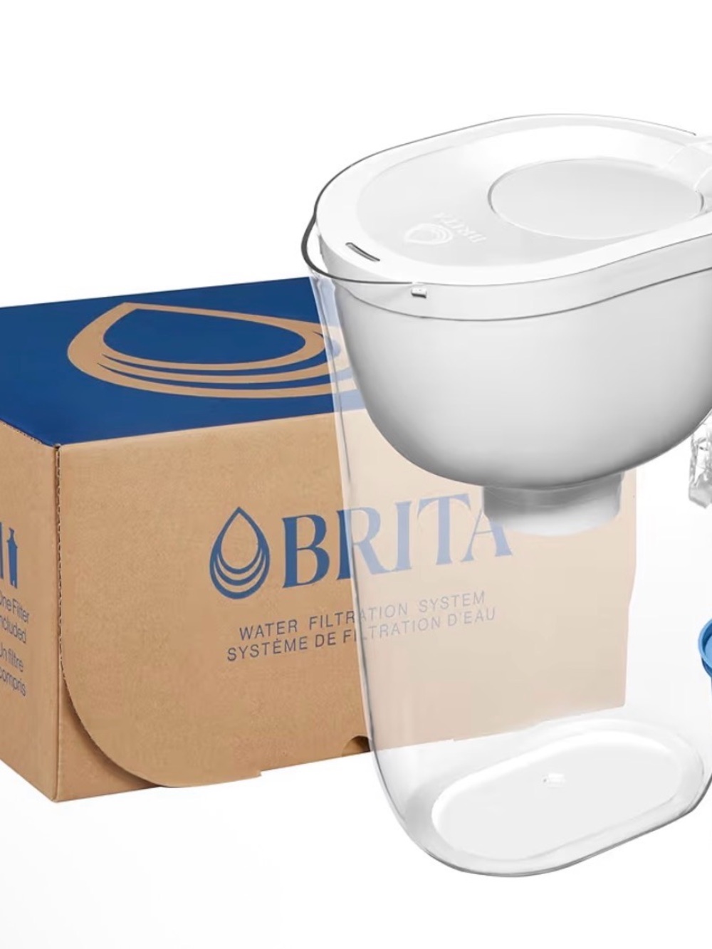 Brita White Pitcher with Clear Reservoir